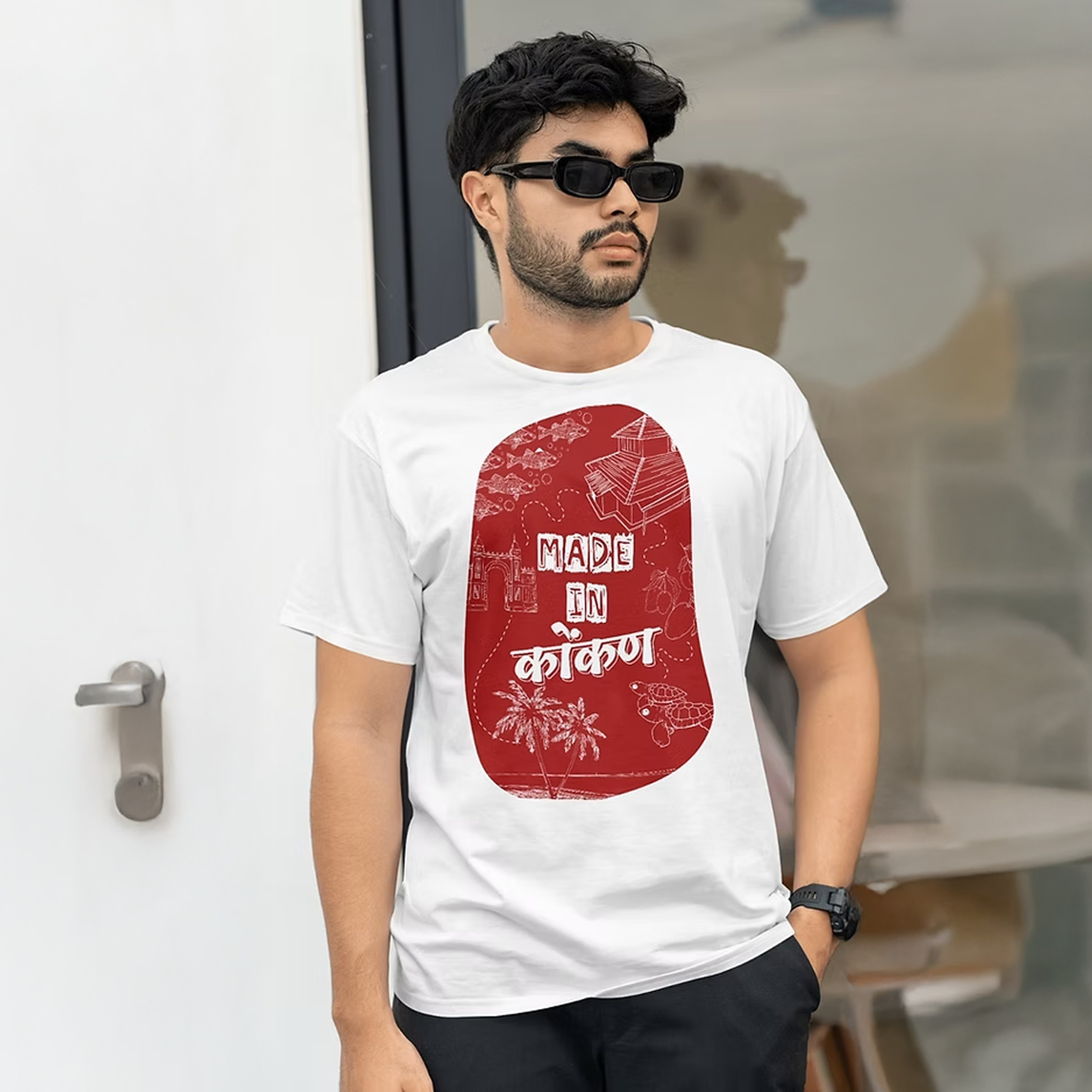 Made In Konkan Marathi Quote T Shirt Bold Desi Streetwear – Marathi Quote T-Shirt | Prettymoon