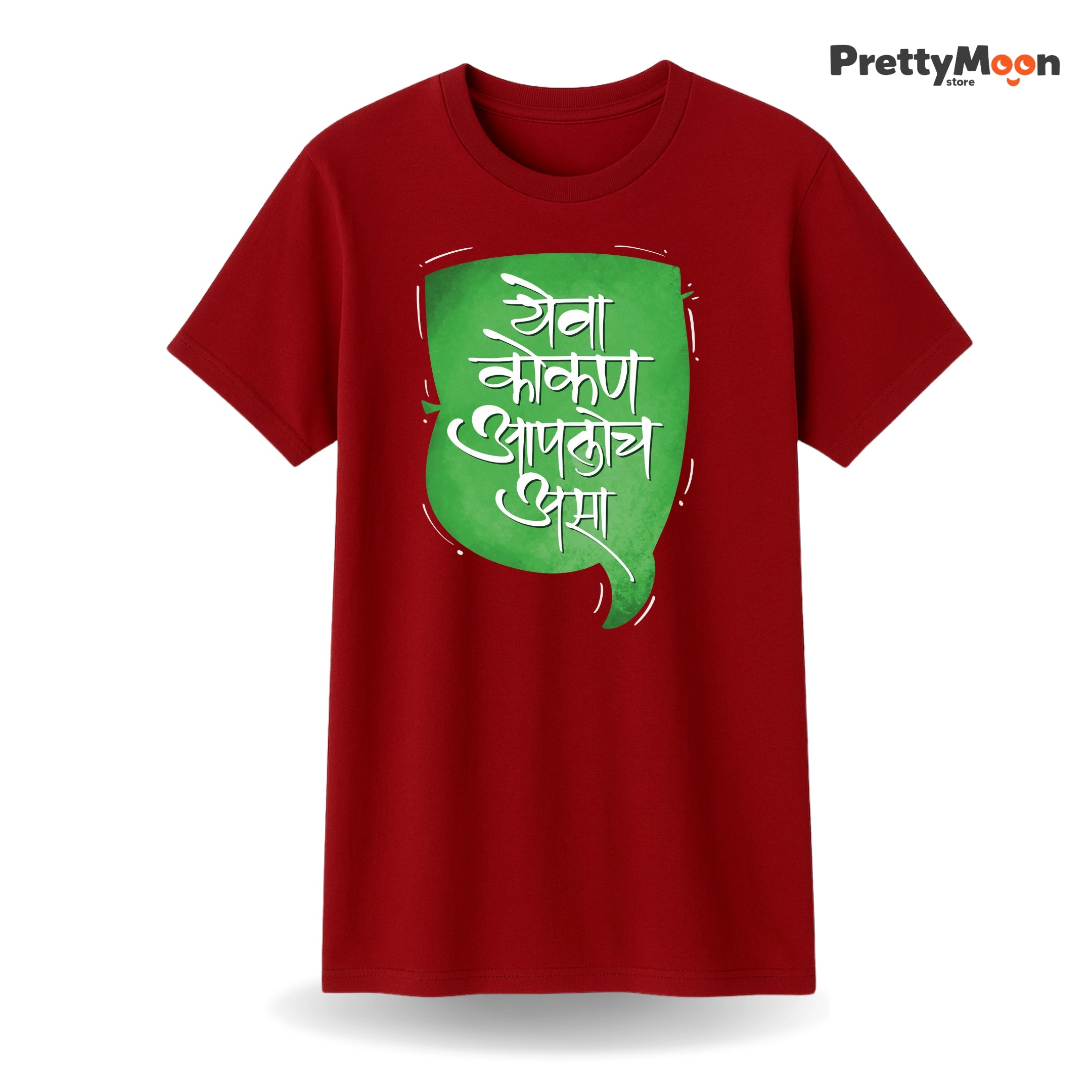 Yeva Konkan Aaploch Asa Marathi Quote T Shirt Bold Desi Streetwear – Marathi Quote T-Shirt | Prettymoon