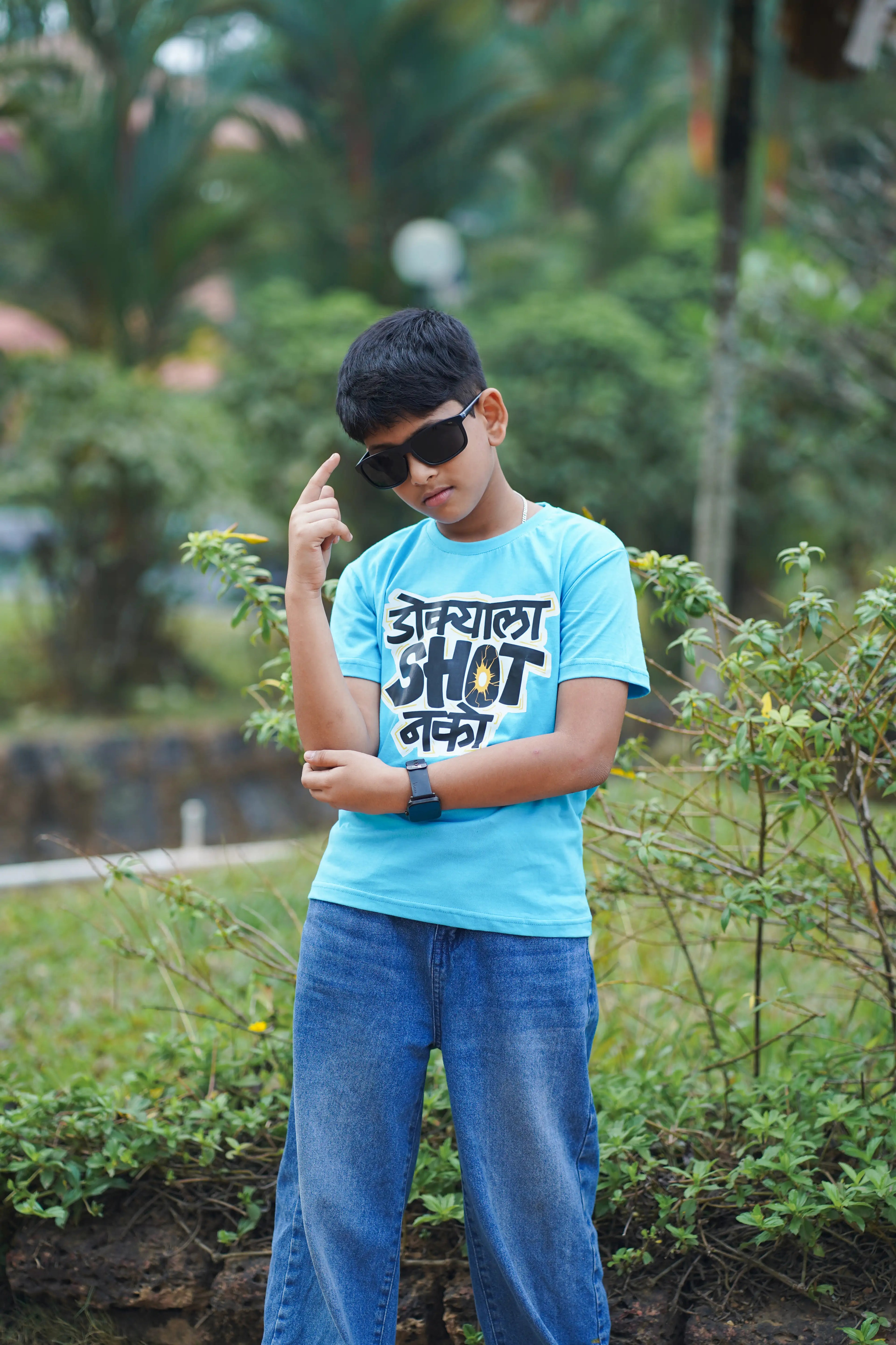 Dokyala Shot Nako Marathi Quote T Shirt Bold Desi Streetwear – Marathi Quote T-Shirt | Prettymoon