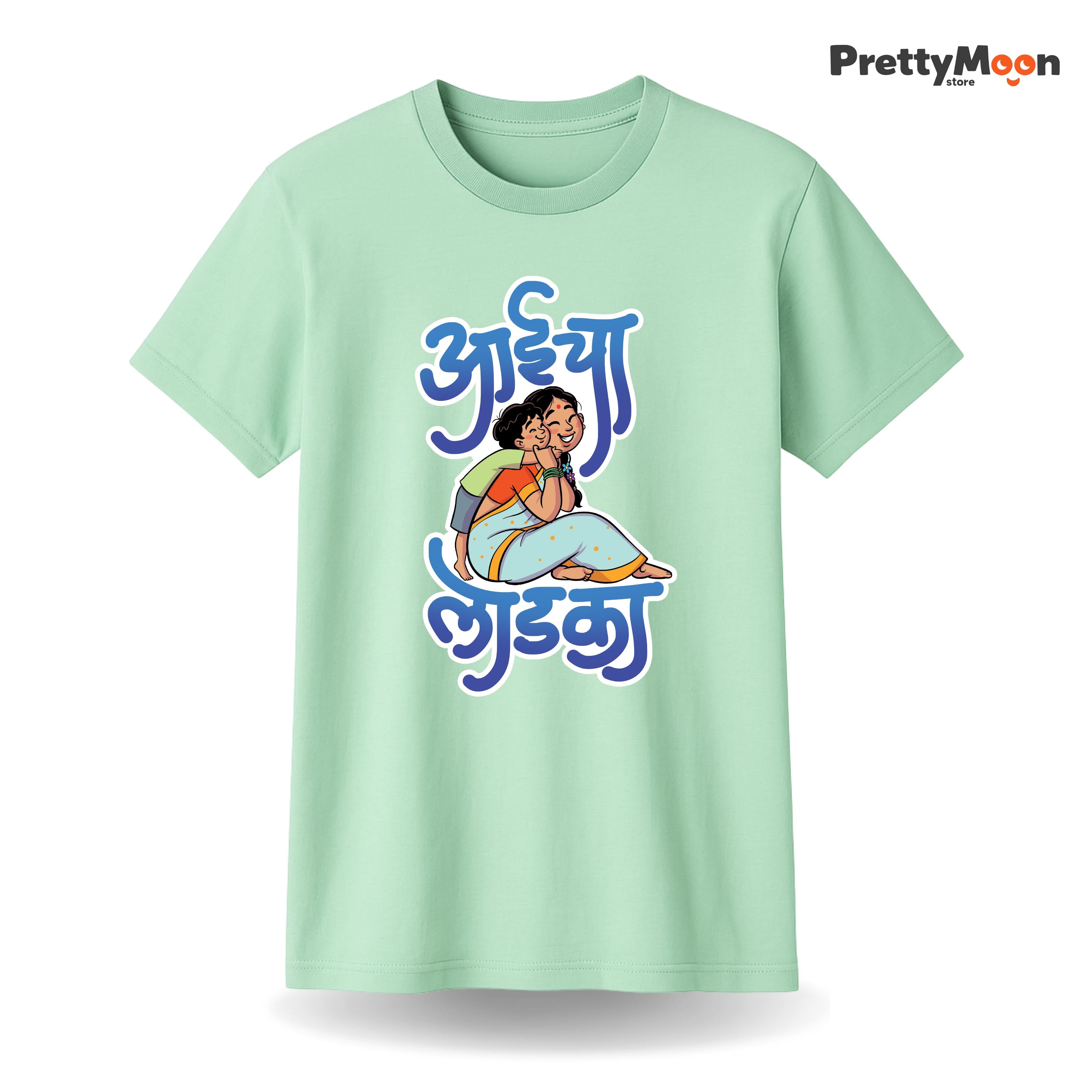Aaicha Ladka Marathi Quote T Shirt Bold Desi Streetwear – Marathi Quote T-Shirt | Prettymoon
